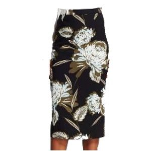 FINAL SALE Who What Wear Floral Midi pencil Skirt